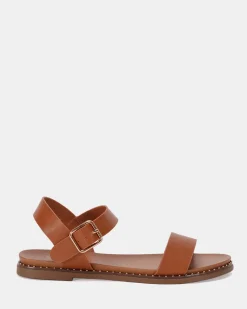 TRAINOR TAN Strappy Sandals