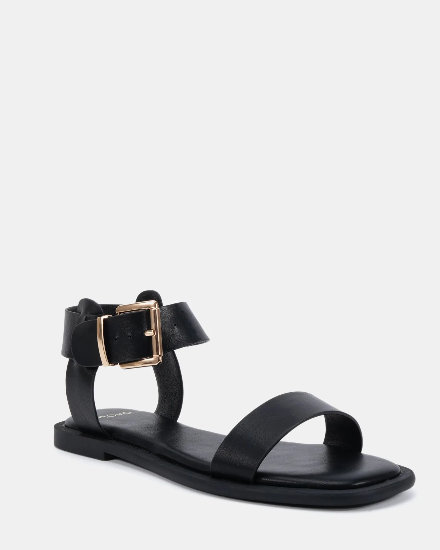 TRULEE BLACK Strappy Sandals