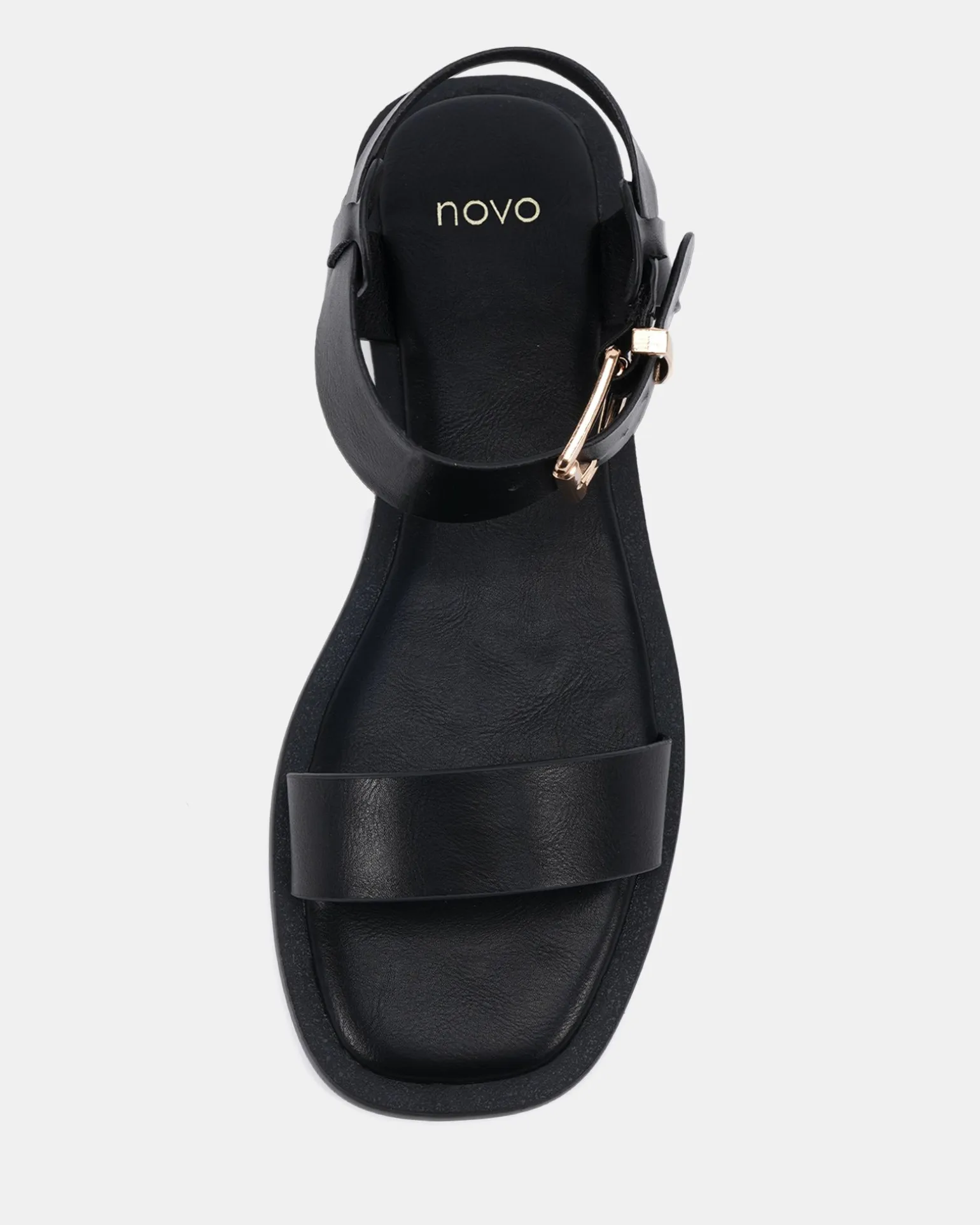 TRULEE BLACK Strappy Sandals