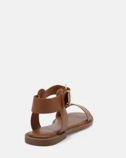 TRULEE CARAMEL Strappy Sandals
