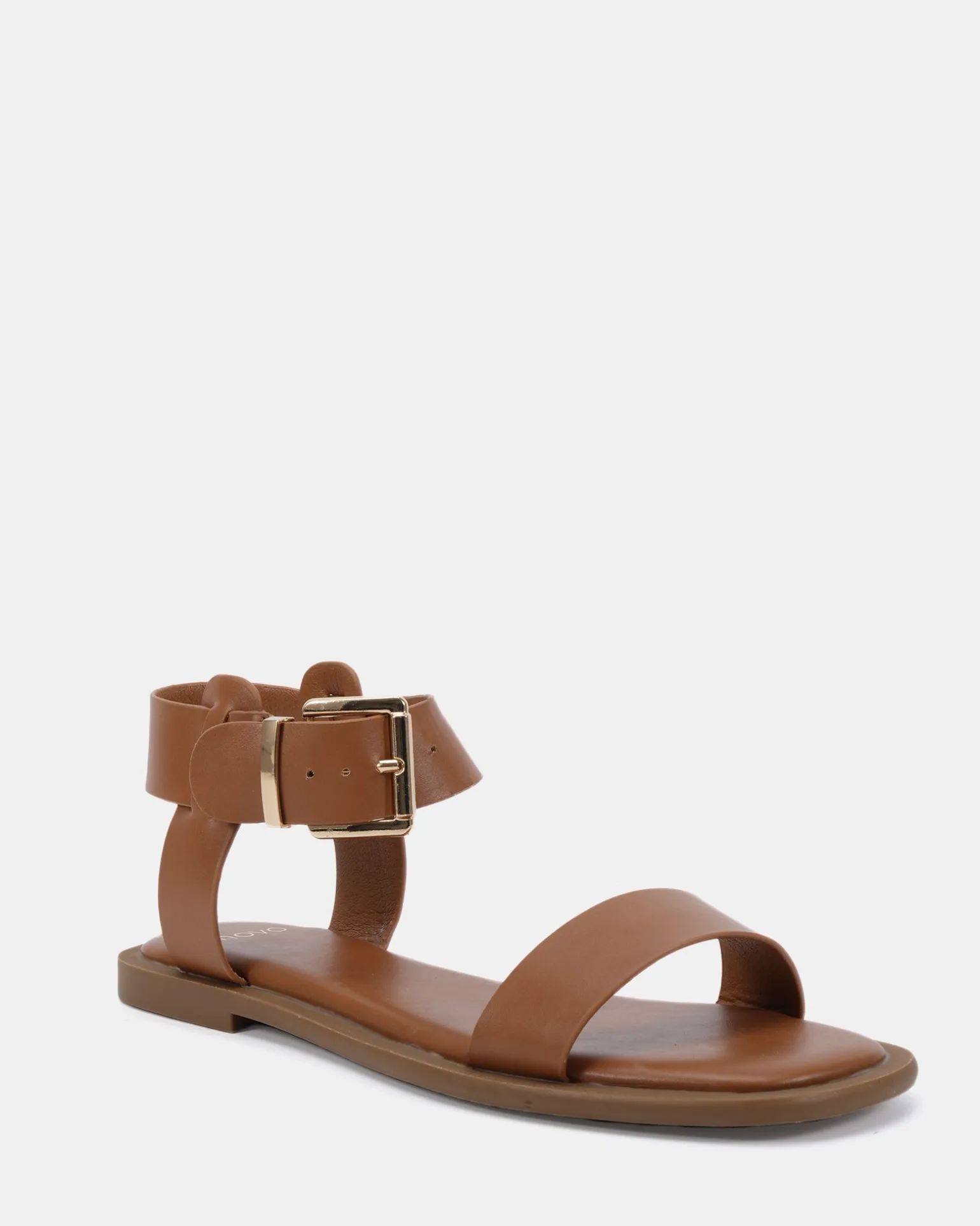 TRULEE CARAMEL Strappy Sandals