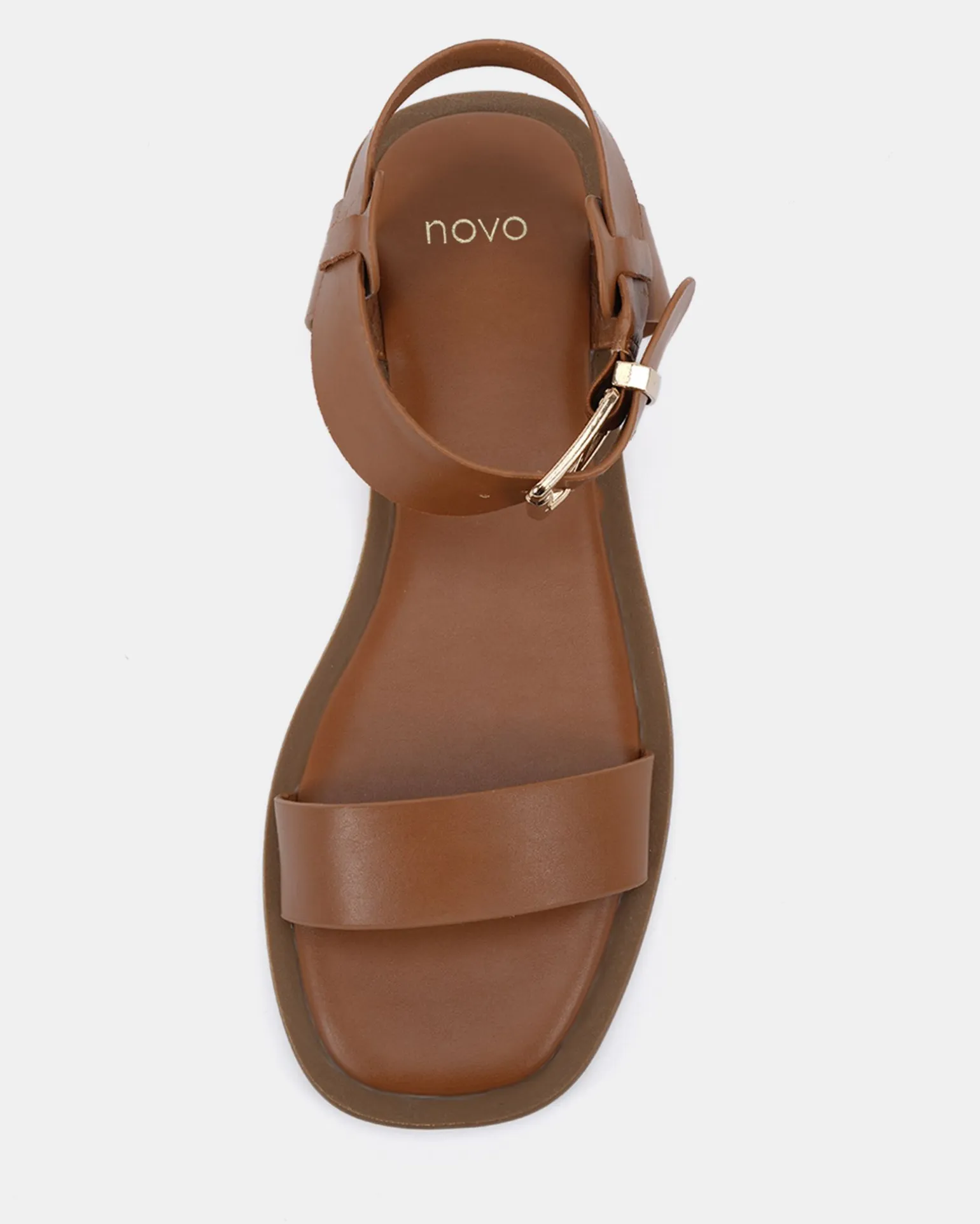 TRULEE CARAMEL Strappy Sandals