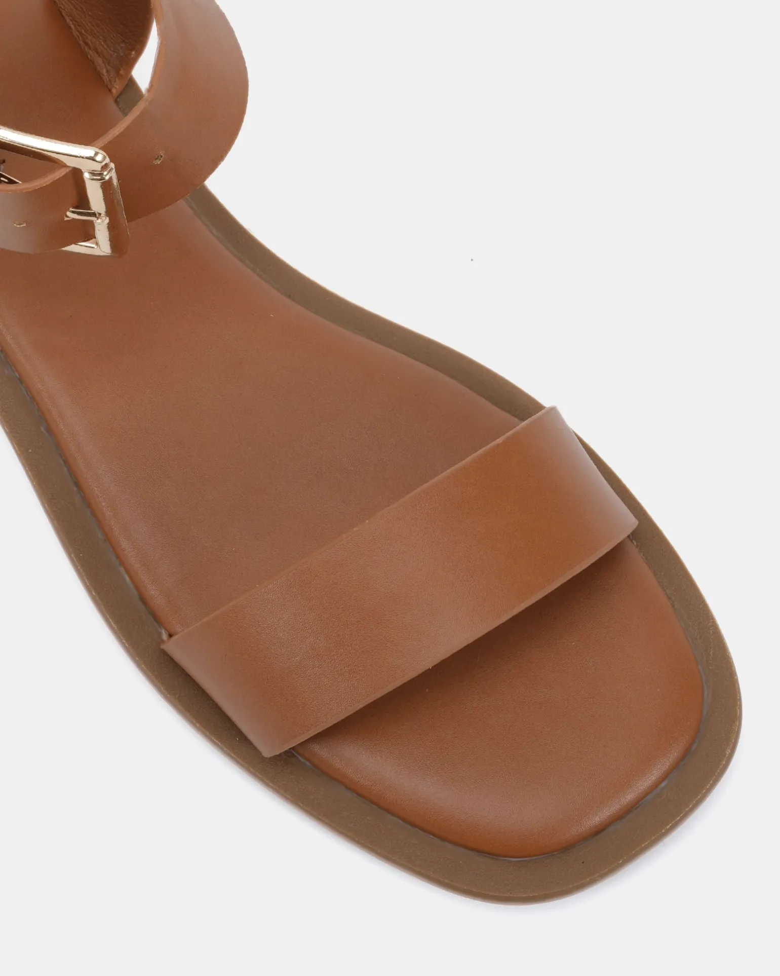 TRULEE CARAMEL Strappy Sandals