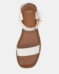 TRULEE WHITE Strappy Sandals