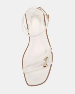 TYTAN WHITE Strappy Sandals