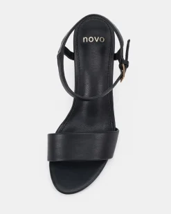 UDACIOUS Black Smooth Low Heels