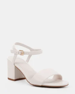 UDACIOUS White Smooth Low Heels