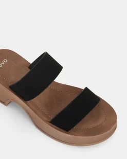 UGENTO BLACK Strappy Sandals
