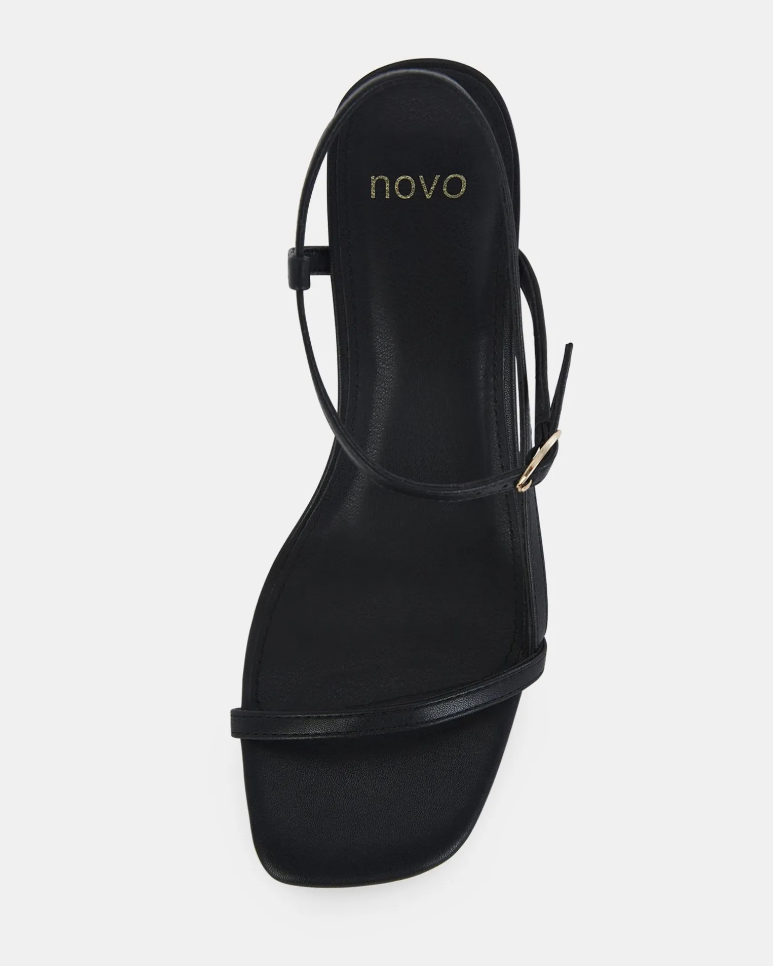 UJALA BLACK Slim Rectangular Heels