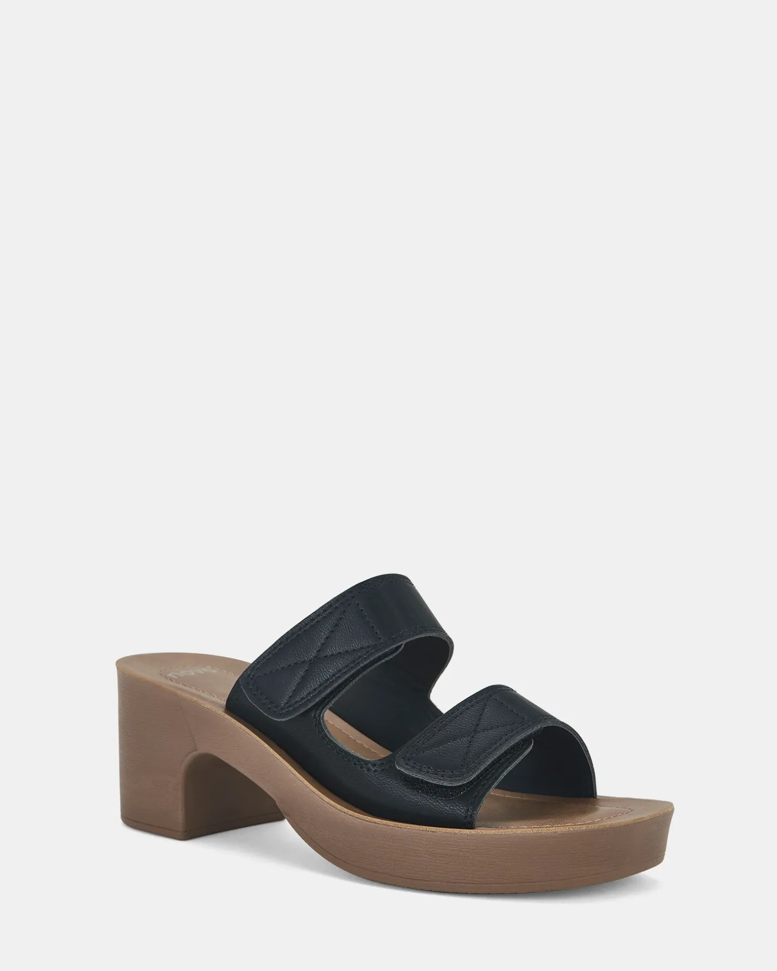 ULEMA BLACK Open Toe Heels