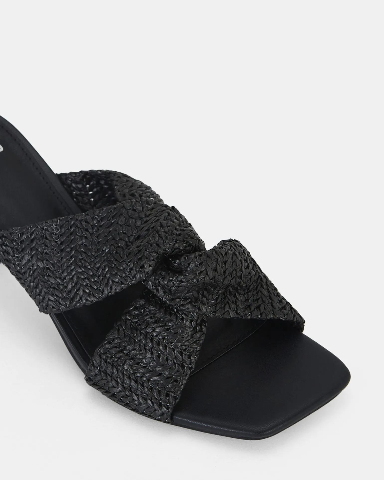 URBINOS BLACK Open Toe Heels