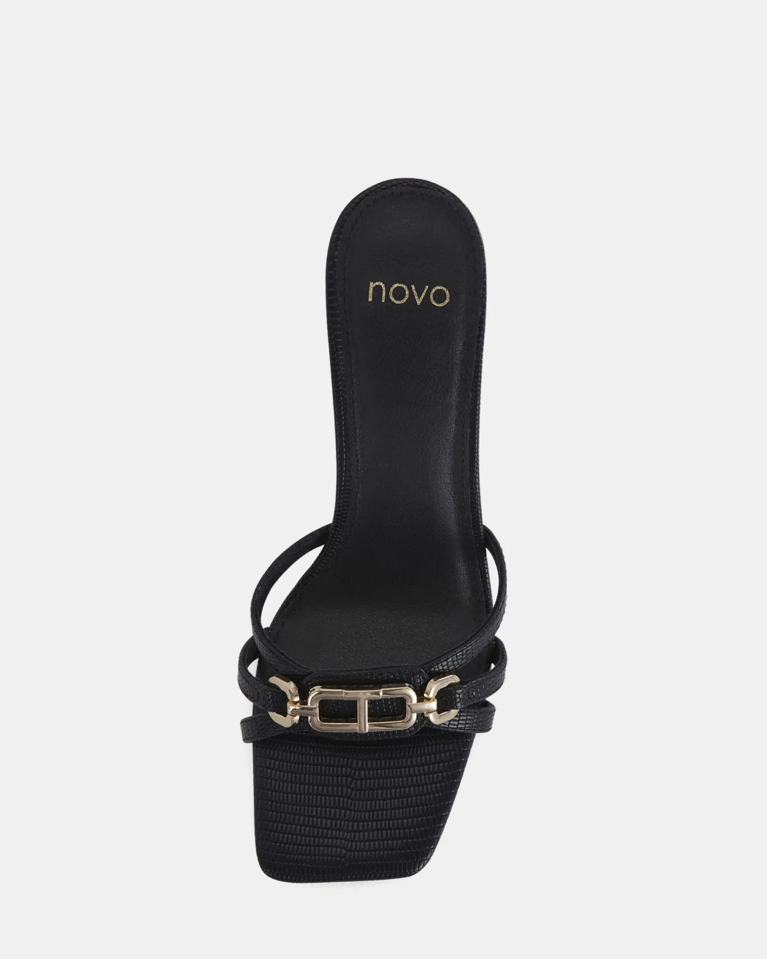URSINO BLACK LIZARD Stilettos