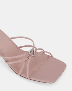 USINI PINK Open Toe Heels