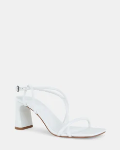 USSANA WHITE Open Toe Heels