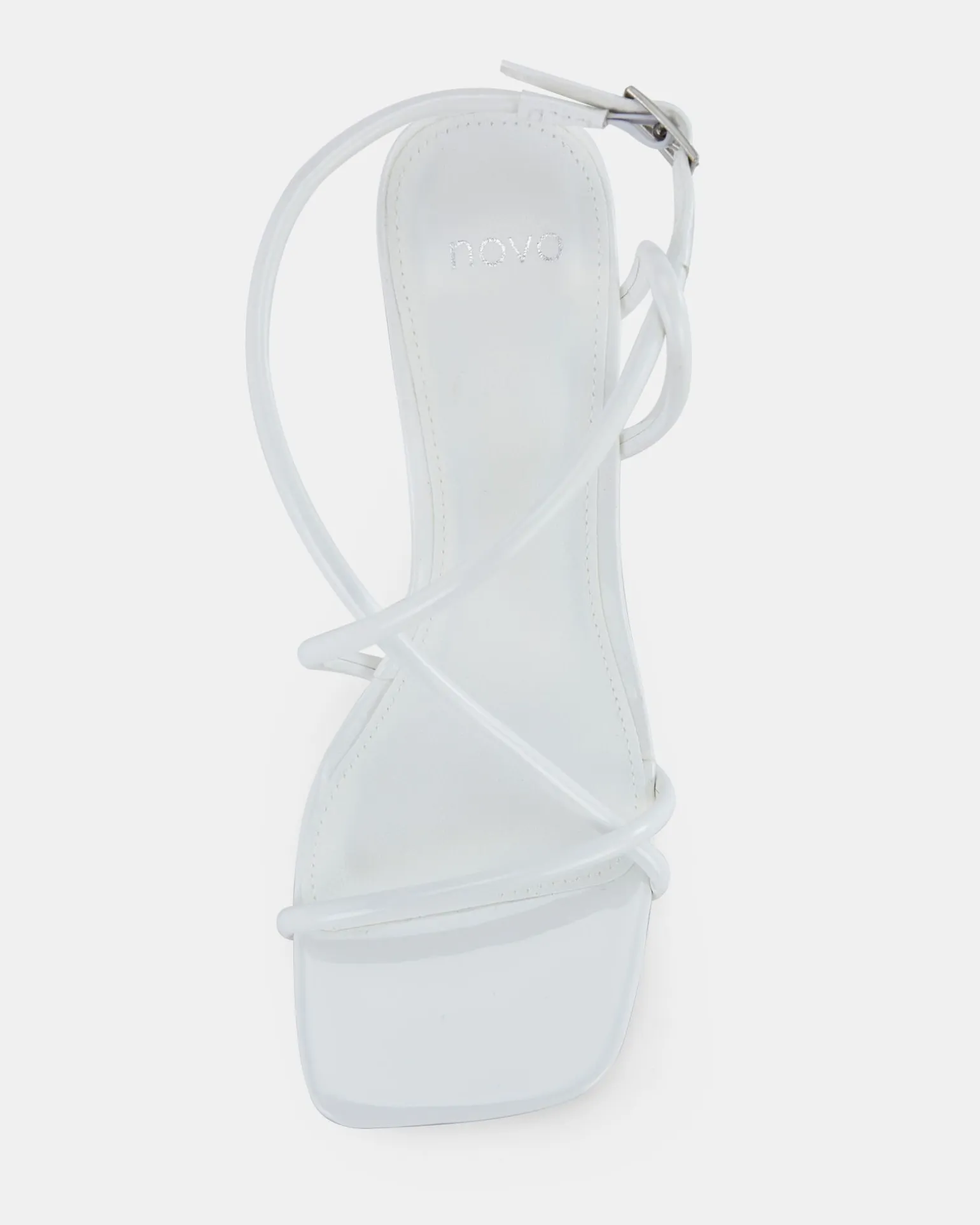 USSANA WHITE Open Toe Heels