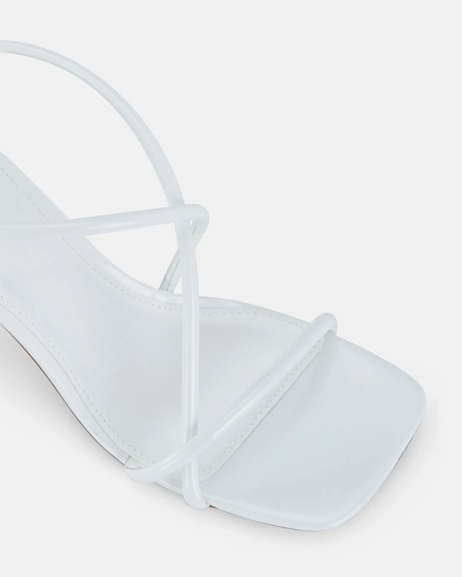 USSANA WHITE Open Toe Heels