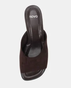 VALLIE ESPRESSO SUEDE Mules