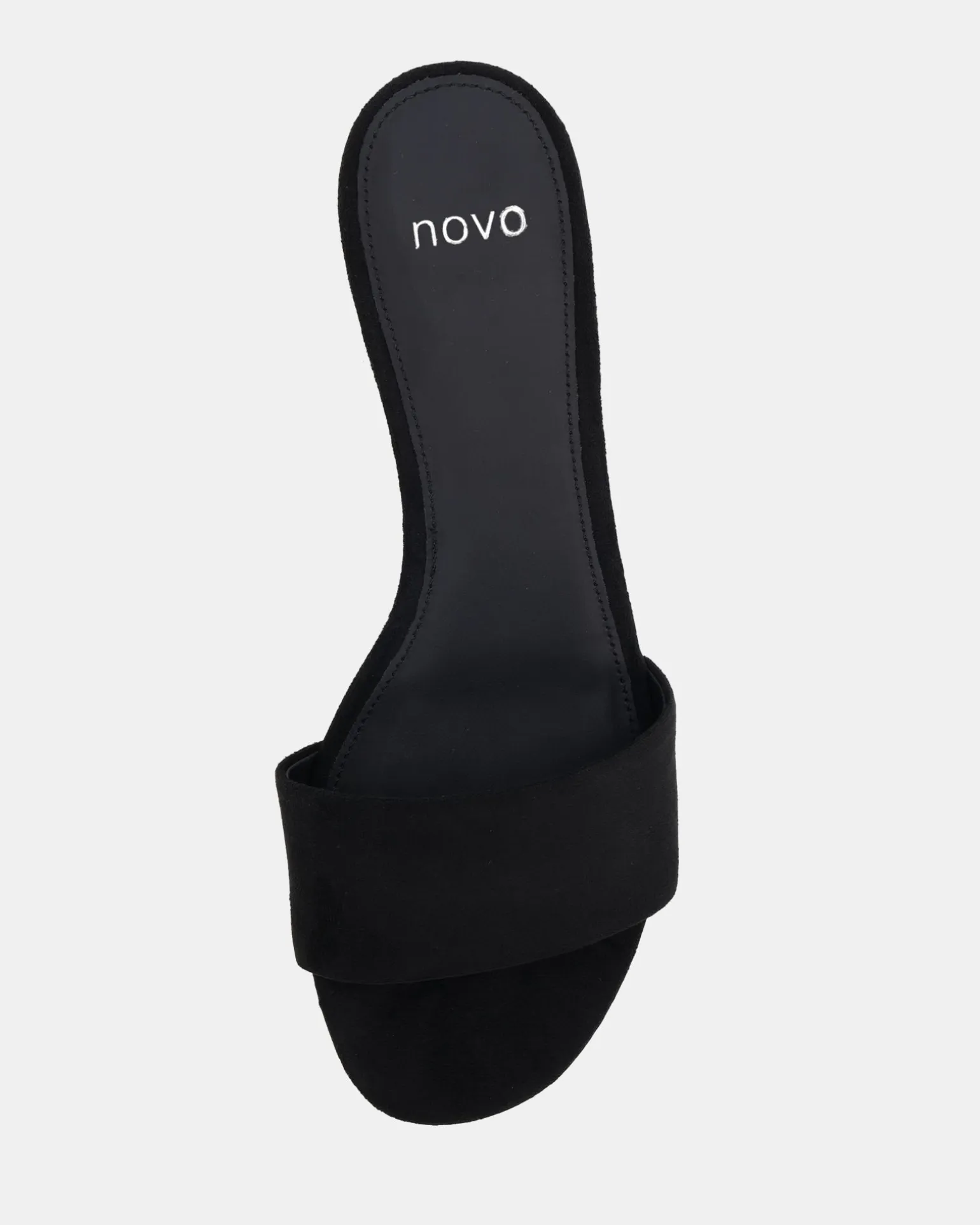 VALONIA Black Suede Mules