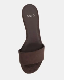 VALONIA ESPRESSO SUEDE Mules