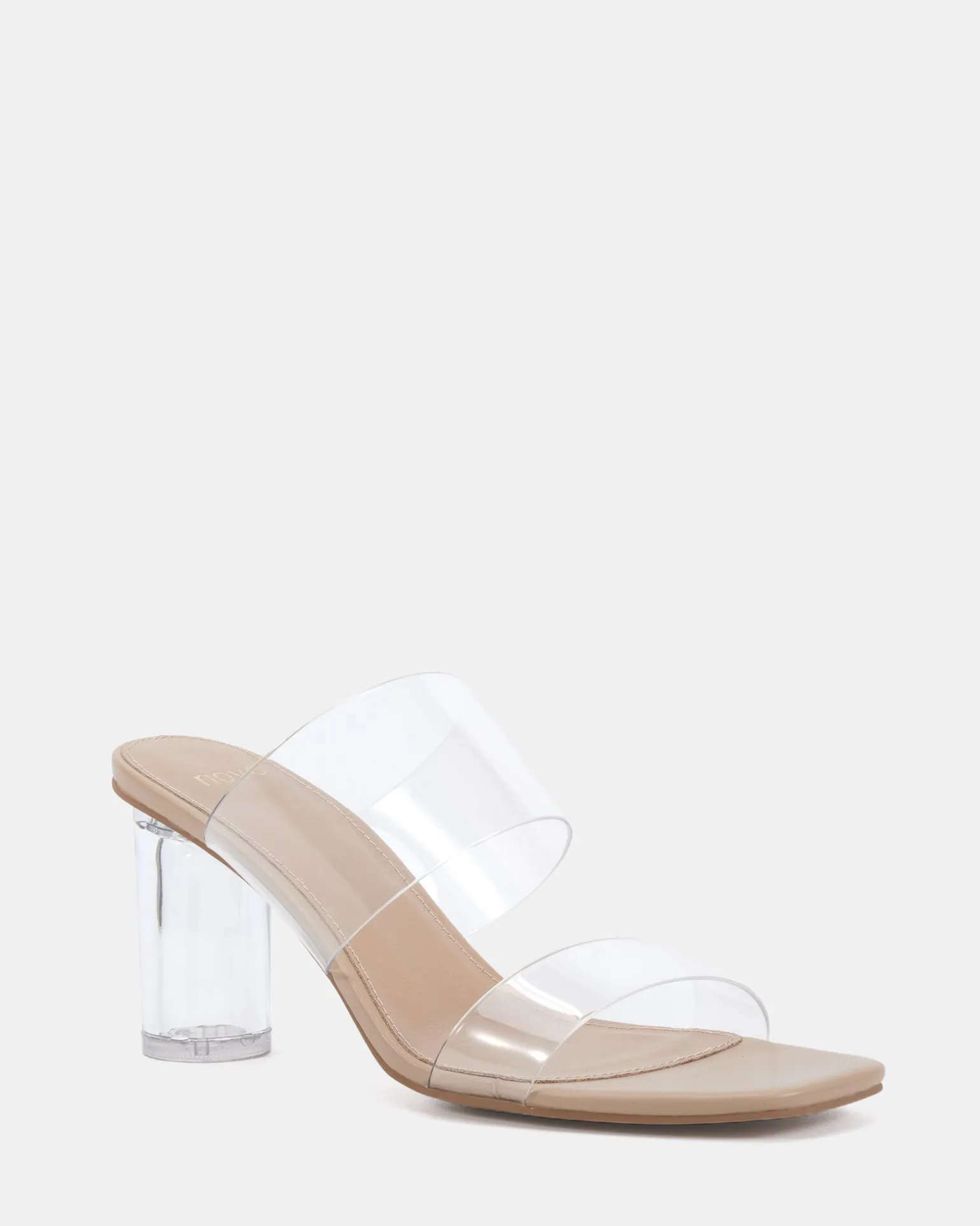VAUNDY Clear Low Heels