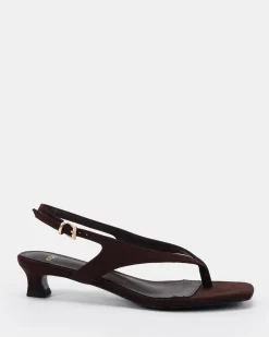 VERGE ESPRESSO SUEDE Low Heels
