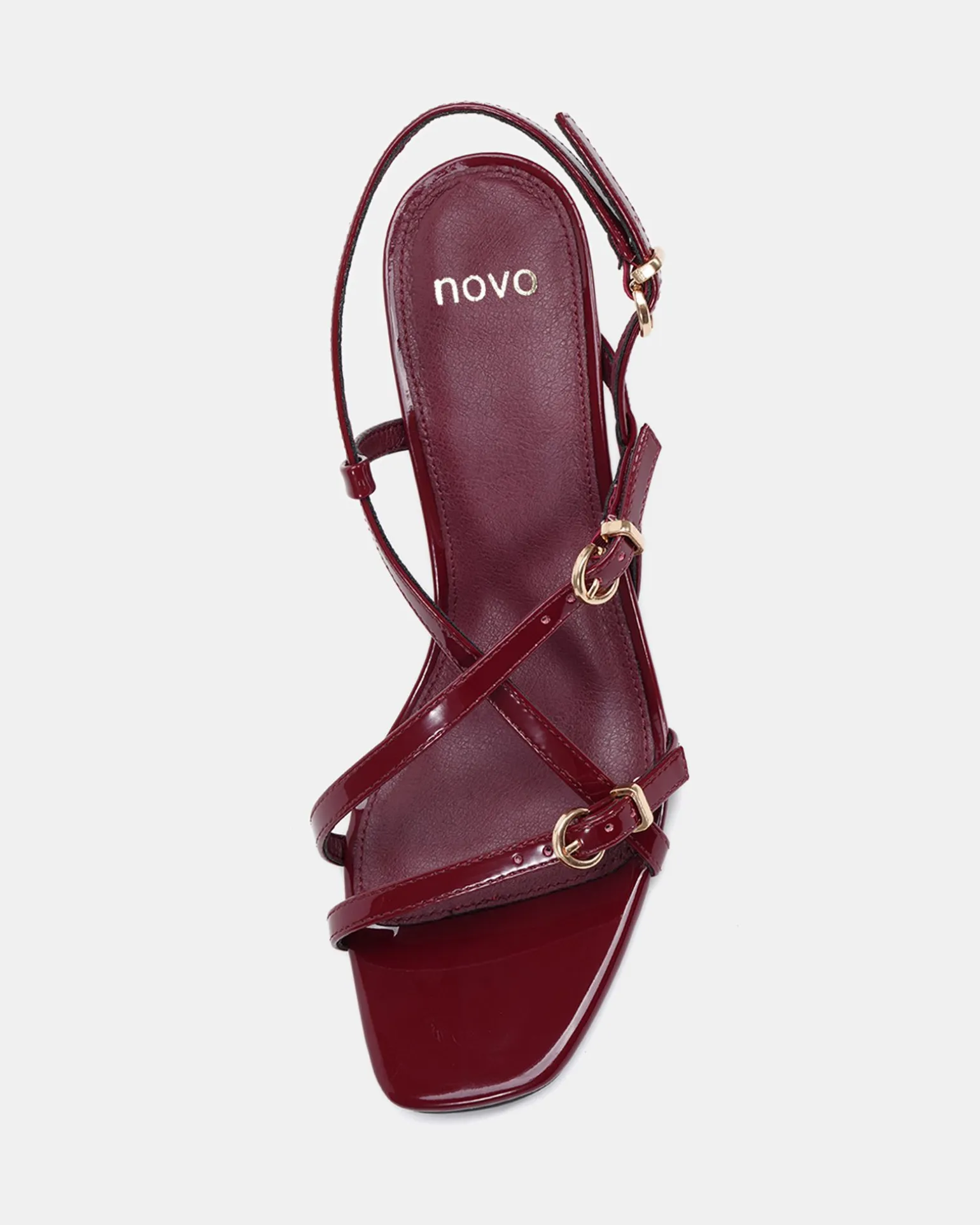 VESPER DEEP RED PATENT High Heels