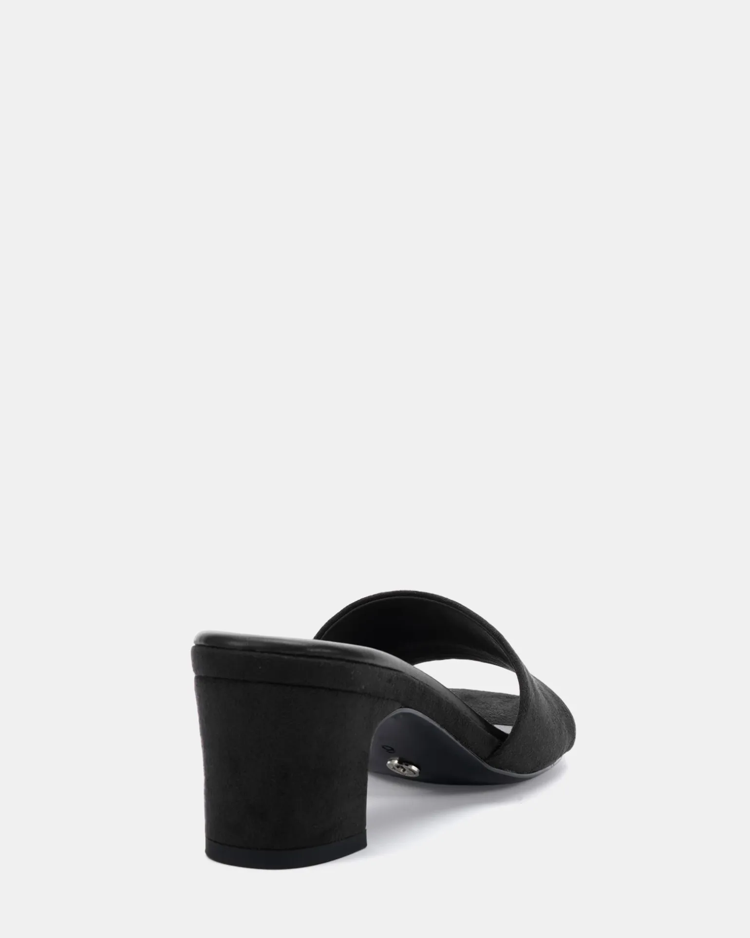 VIRTUAL Black Suede Mules