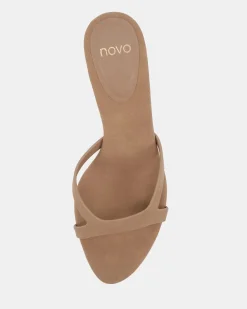 VIV CAMEL NUBUCK Mules
