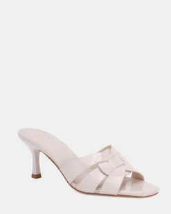 VIVIANNE CREAM PATENT Mules