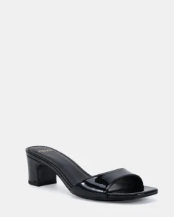VIYAN Black Patent High Heels