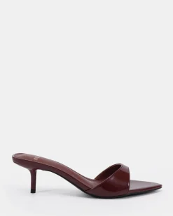 VOICE PLUM PATENT Mid Heels