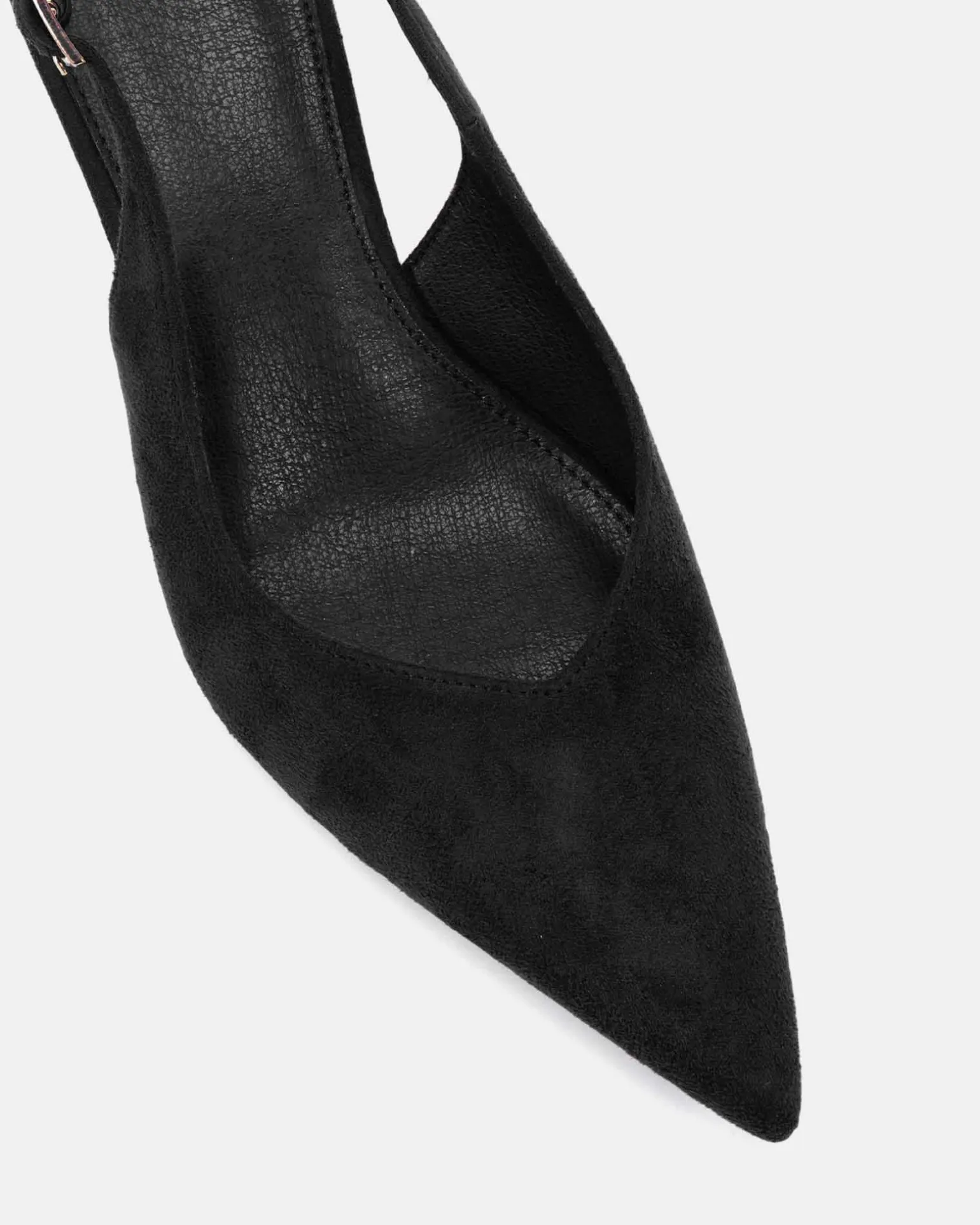 WOODROW Black Suede Wedge Heels