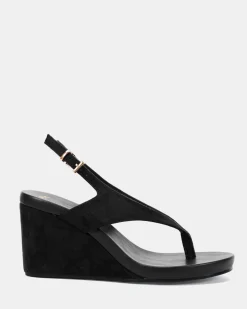 YOUNG BLACK Wedge Heels