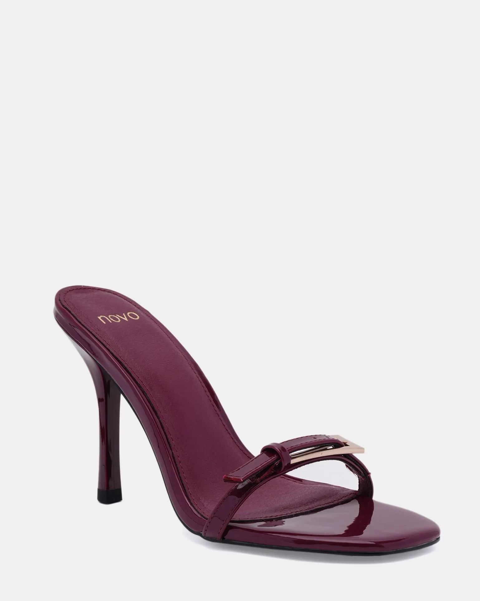 ZABLAZE DEEP RED PATENT Mules