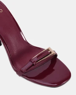 ZABLAZE DEEP RED PATENT Mules