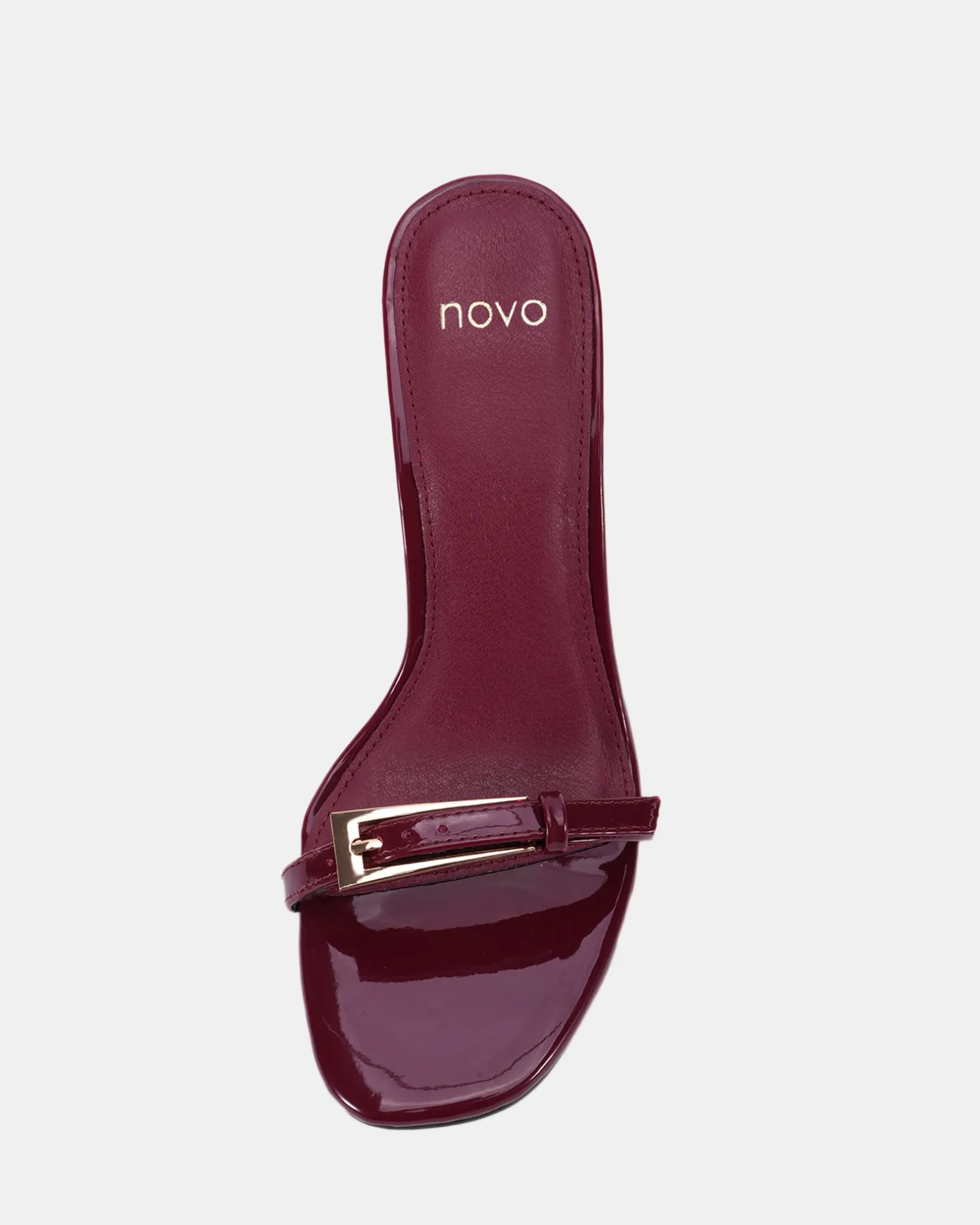 ZABLAZE DEEP RED PATENT Mules