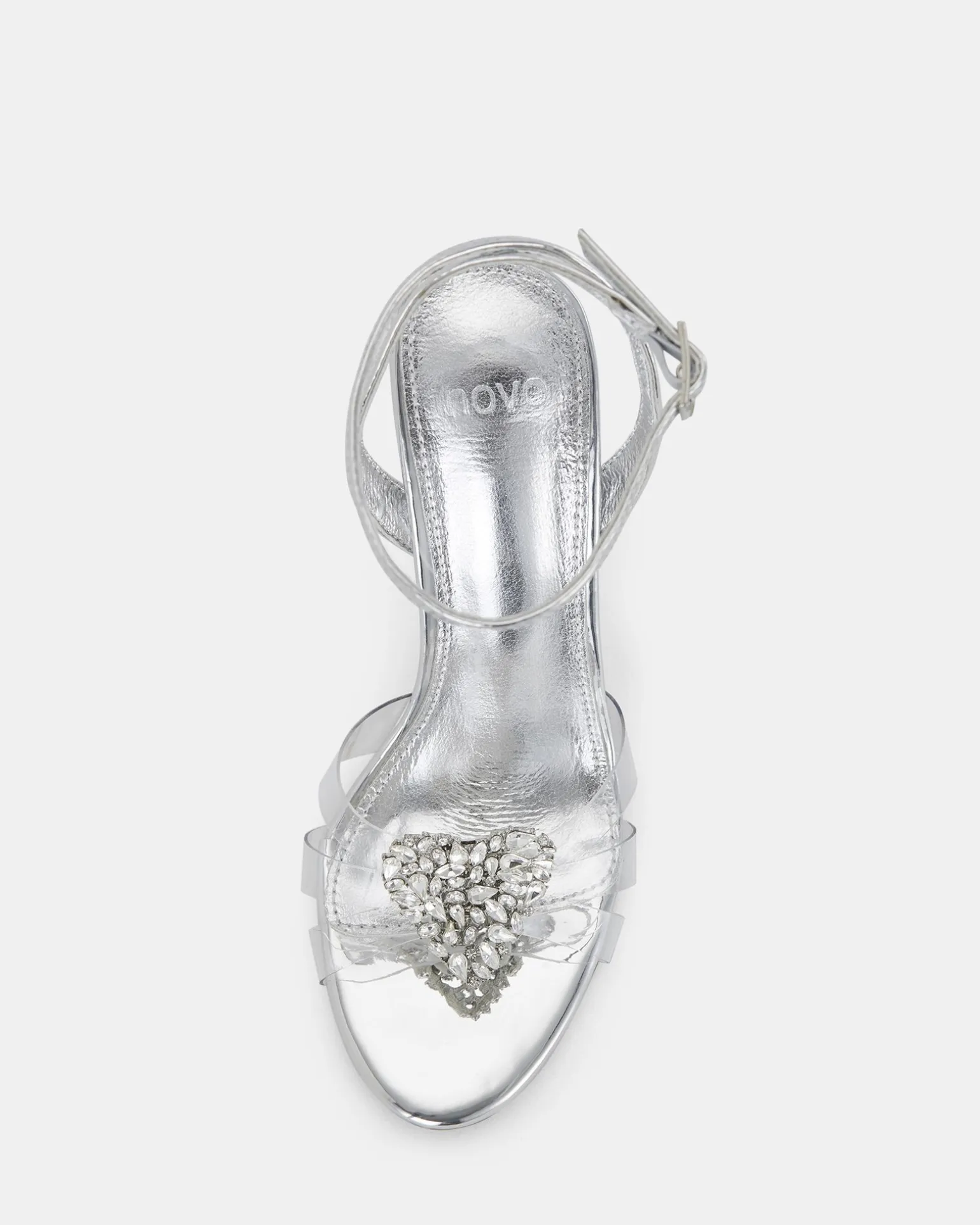 ZAMORE SILVER Open Toe Heels