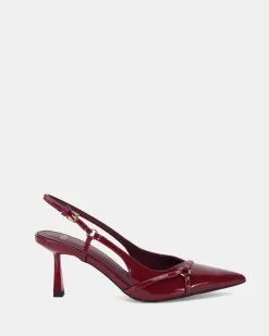 ZANDRA WINE PATENT Stilettos