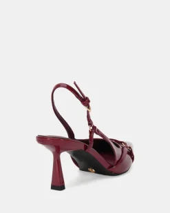ZANDRA WINE PATENT Stilettos