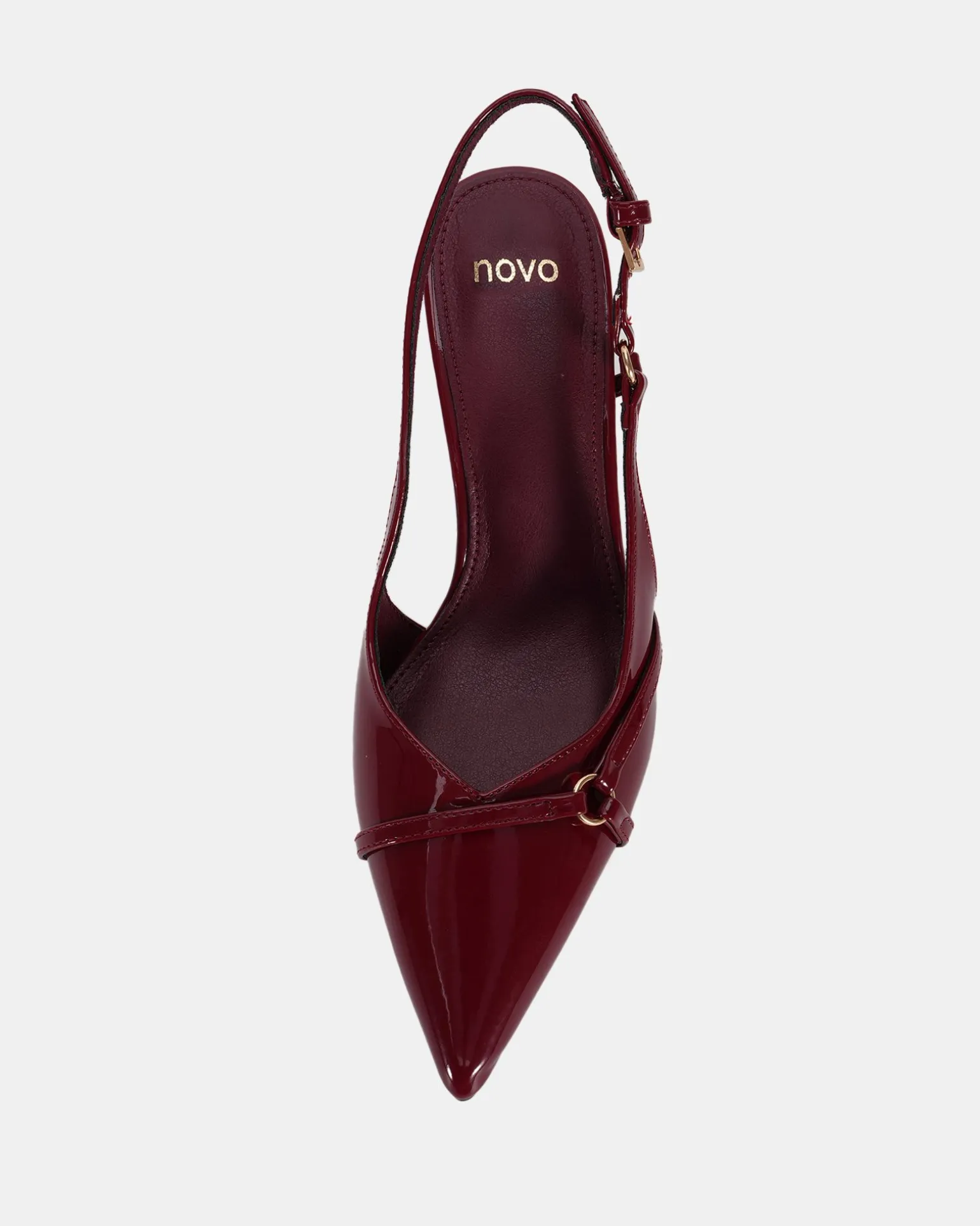 ZANDRA WINE PATENT Stilettos