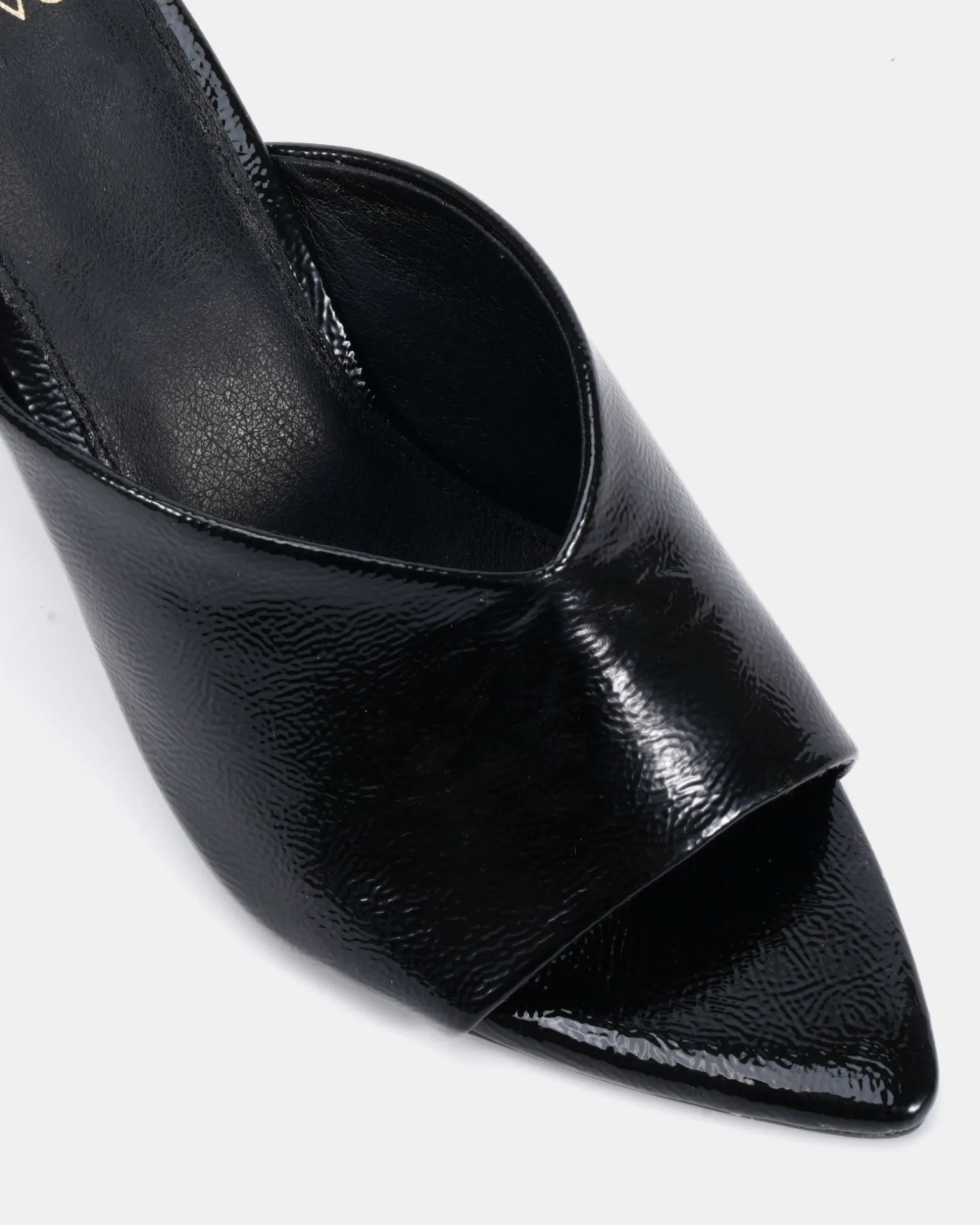 ZAPPHIRE BLACK CRINKLE High Heels