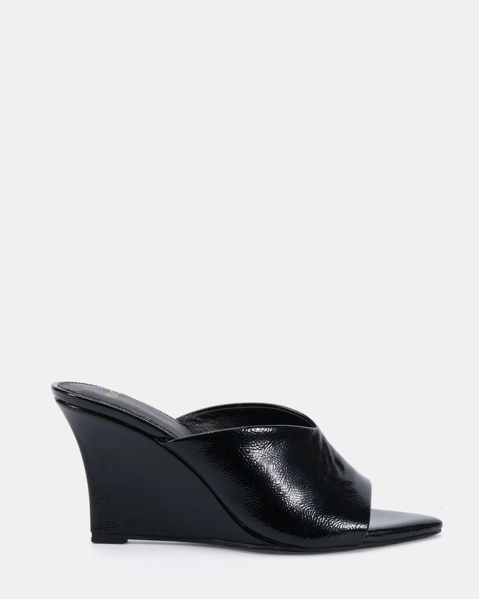 ZAPPHIRE BLACK CRINKLE High Heels