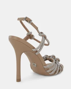 ZARDI CAMEL Open Toe Heels