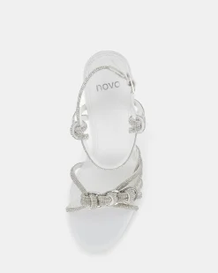 ZARDI WHITE Open Toe Heels