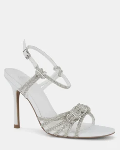 ZARDI WHITE Open Toe Heels