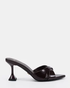 ZAYNA ESPRESSO PATENT High Heels