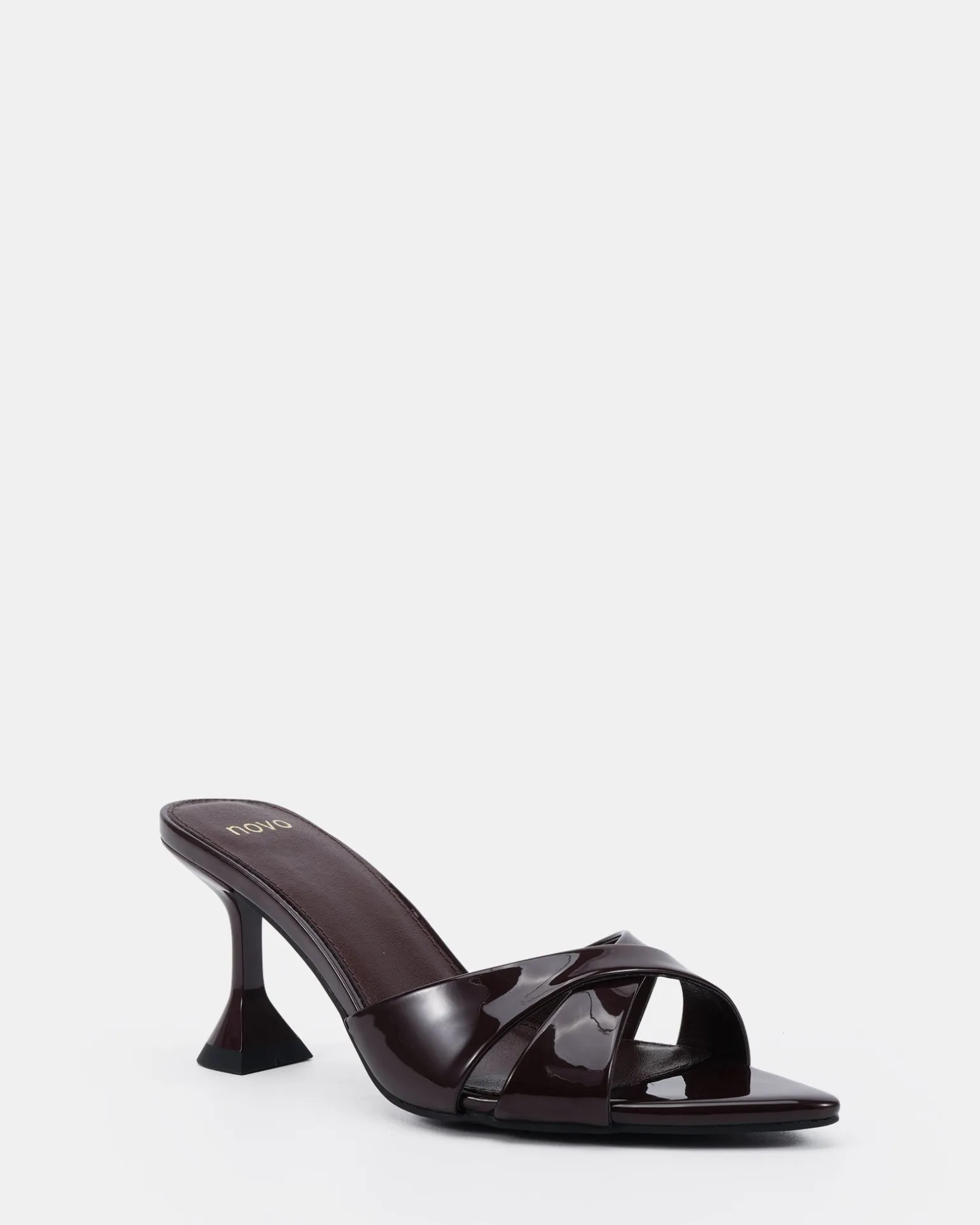 ZAYNA ESPRESSO PATENT High Heels