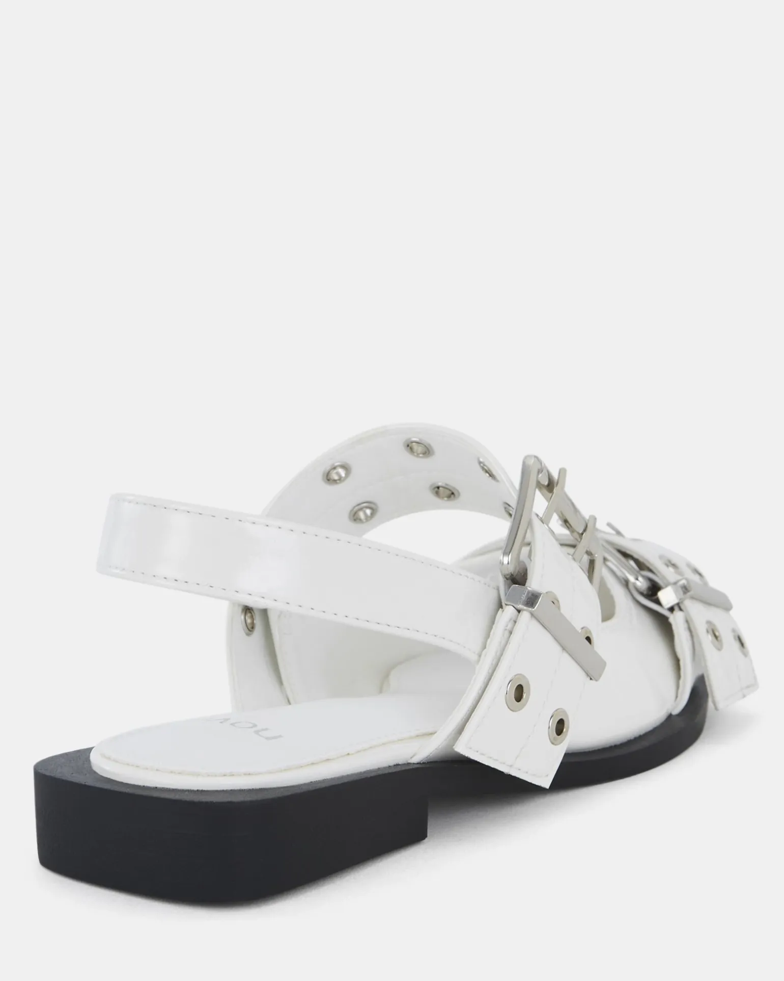 ZIMBI White Patent Slip Ons