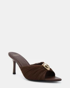 ZOFIA MILK CHOCOLATE Mid Heels