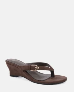ZOPE ESPRESSO SUEDE Wedge Heels
